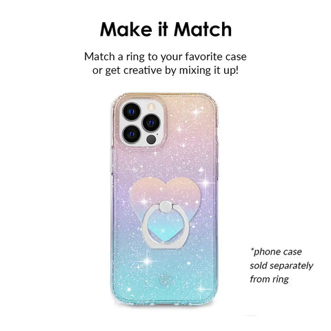 Ombre Stardust Glitter Phone Ring