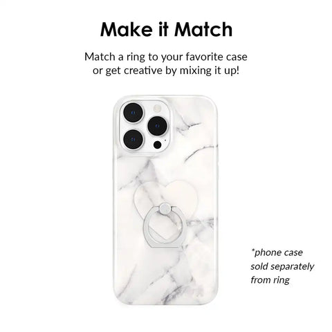 Carrara Marble Phone Ring