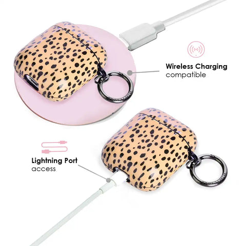 Spotted Nude Cheetah AirPods Case