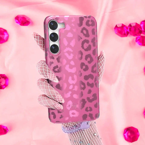 Pink Ruby Leopard Samsung Case