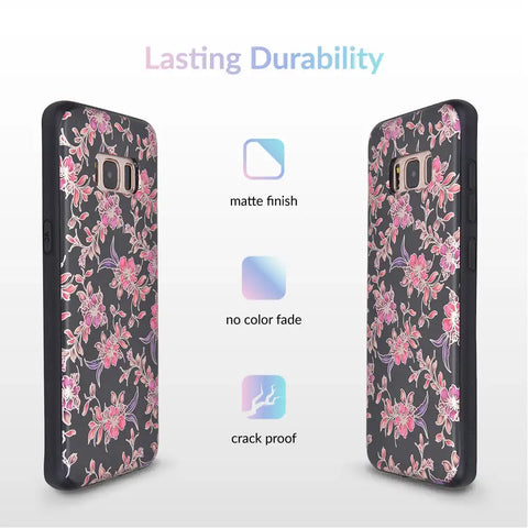 Midnight Floral Chrome Samsung Galaxy Case