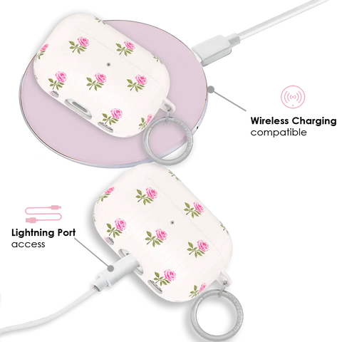 Pink Peony Floral AirPod Case