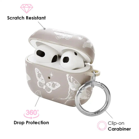 Moonlight Moths AirPods Case
