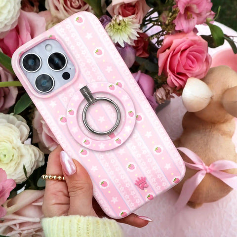 Strawberry Macaron MagSafe Grip Ring