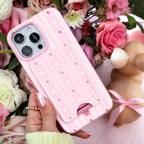 Strawberry Macaron MagSafe Wallet