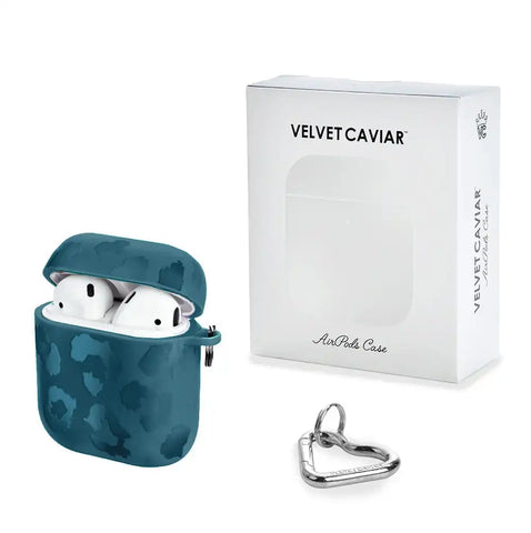 Metallic Navy Leopard AirPod Case
