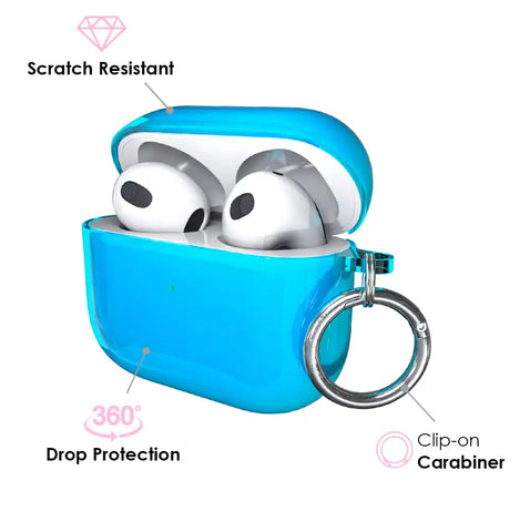 Neon Blue AirPod Case