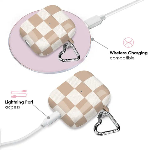 Nude Vibe Checker AirPod Case
