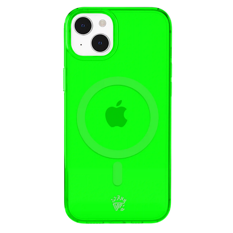 Neon Green Clear iPhone Case