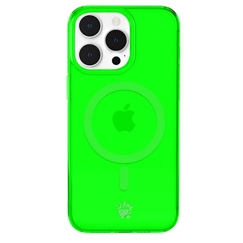 Neon Green Clear iPhone Case