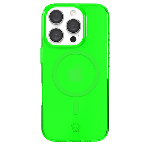 Neon Green Clear iPhone Case