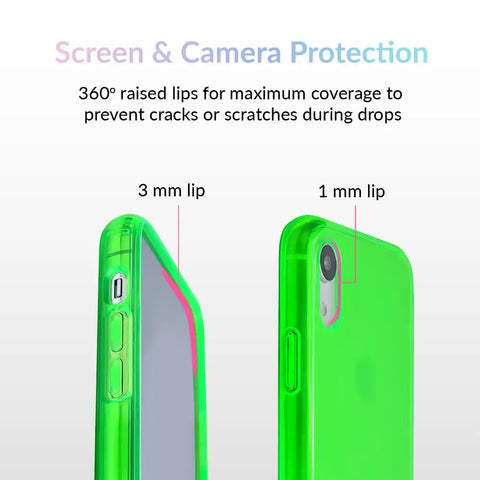 Neon Green Clear iPhone Case