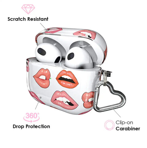 Nude Lips Airpods Case