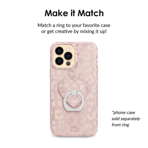 Nude Leopard Phone Ring