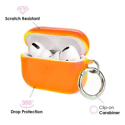 Neon Orange AirPod Case