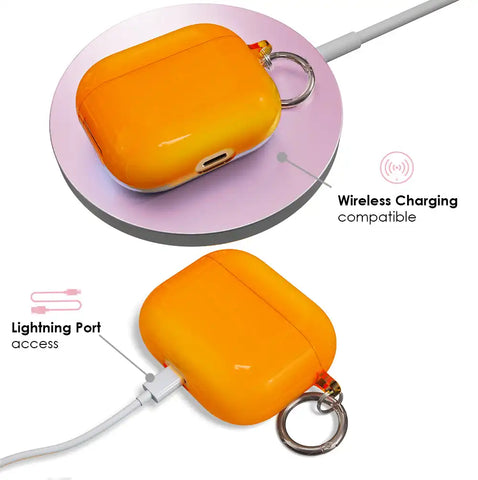 Neon Orange AirPod Case