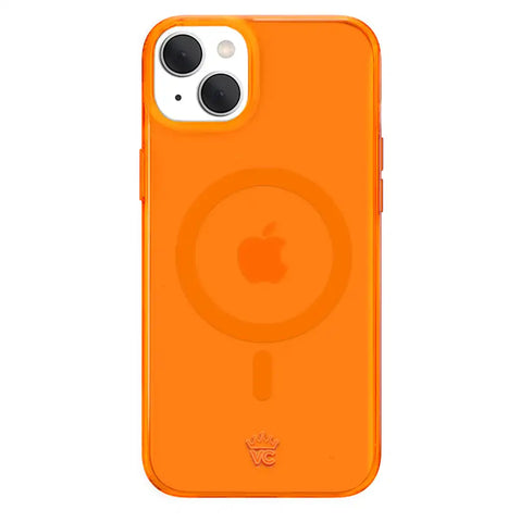 Neon Orange Clear iPhone Case