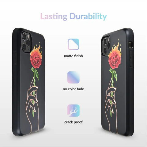 Neon Rose iPhone Case by Nessa