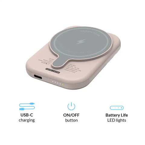 Nude Leopard Portable MagSafe Charger Power Pack