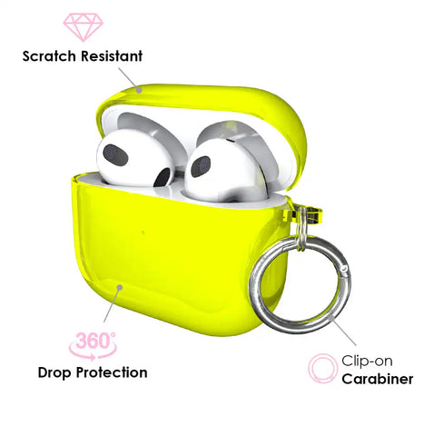Neon Yellow AirPods Case