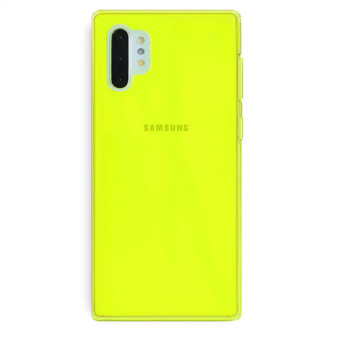 Neon Yellow Clear Samsung Case
