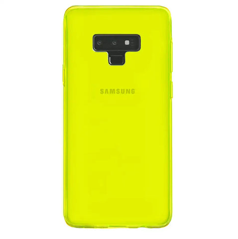 Neon Yellow Clear Samsung Case