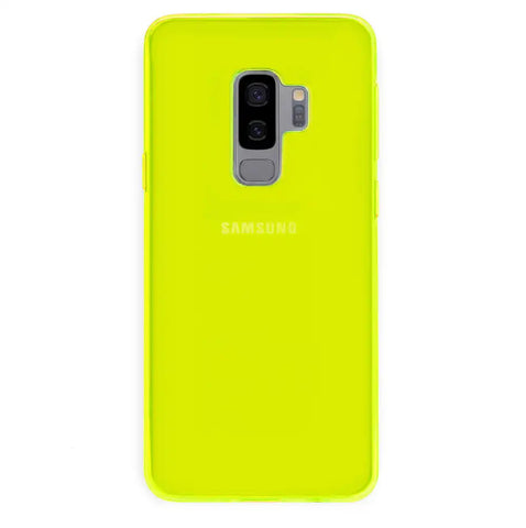 Neon Yellow Clear Samsung Case