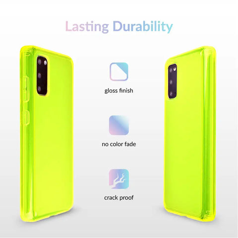 Neon Yellow Clear Samsung Case
