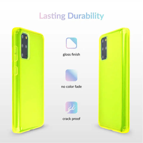 Neon Yellow Clear Samsung Case