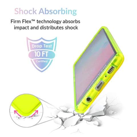 Neon Yellow Clear Samsung Case