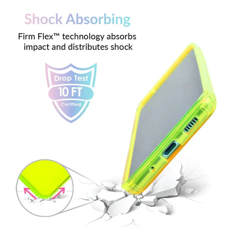 Neon Yellow Clear Samsung Case