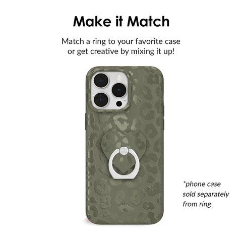 Olive Leopard Phone Ring
