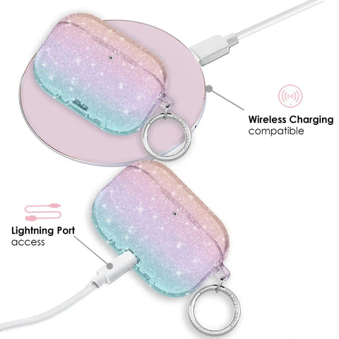 Ombre Stardust Glitter AirPods Case