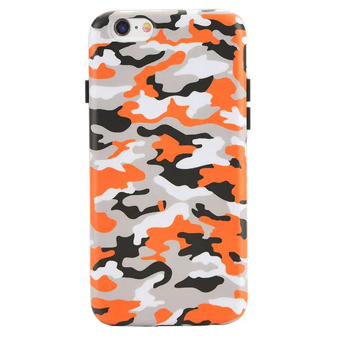 Orange Camo iPhone Case
