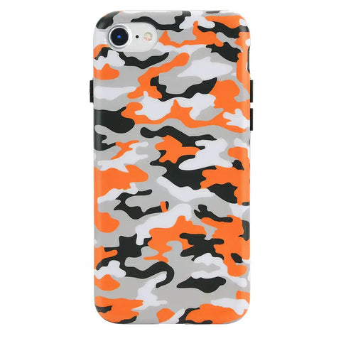 Orange Camo iPhone Case