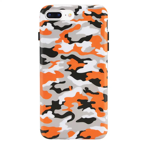 Orange Camo iPhone Case