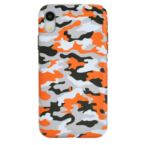 Orange Camo iPhone Case