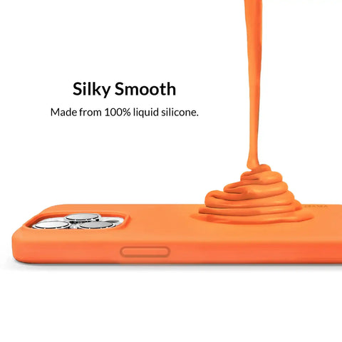Bright Orange Silicone iPhone Case