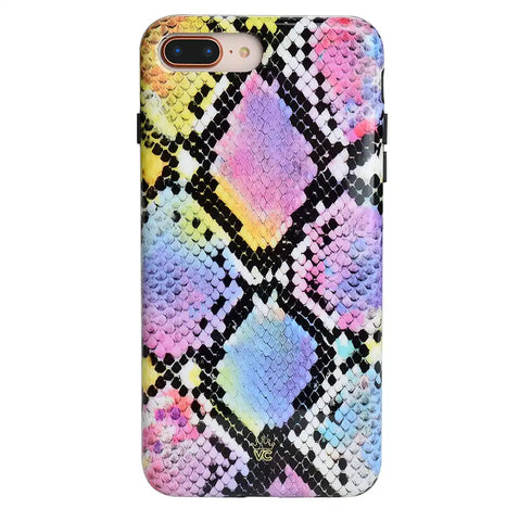 Neon Snakeskin iPhone Case