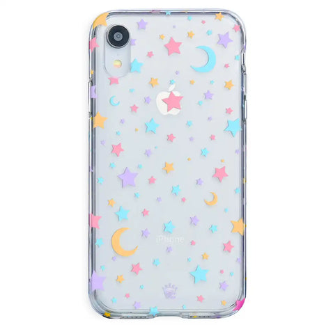 Pastel Starry Night Clear iPhone Case