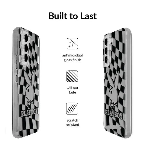 Playboy Checkmate Clear Samsung Case