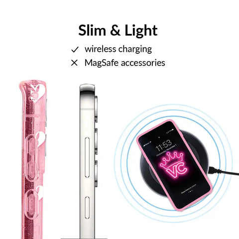 Playboy Pink Bunny Glitter Samsung Case
