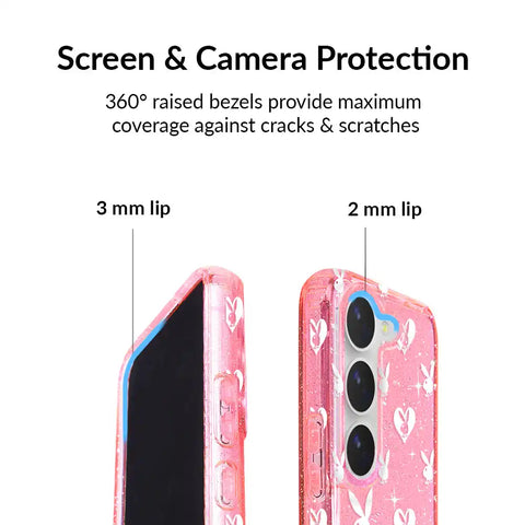 Playboy Pink Bunny Glitter Samsung Case