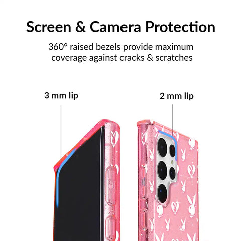Playboy Pink Bunny Glitter Samsung Case
