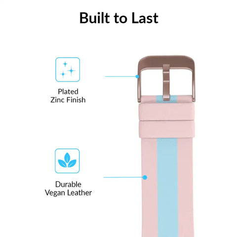 Pink & Blue Stripes Apple Watch Band