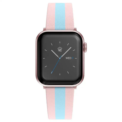 Pink & Blue Stripes Apple Watch Band