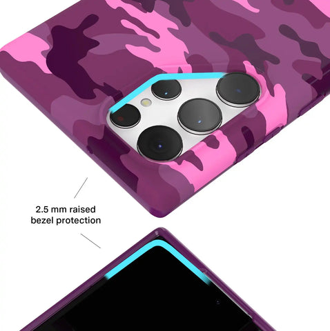 Magenta Camo Samsung Case