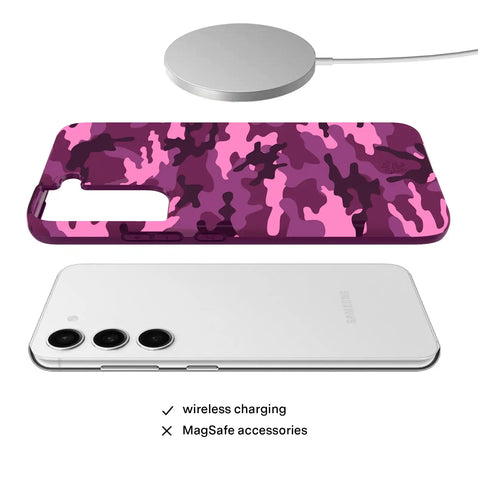 Magenta Camo Samsung Case