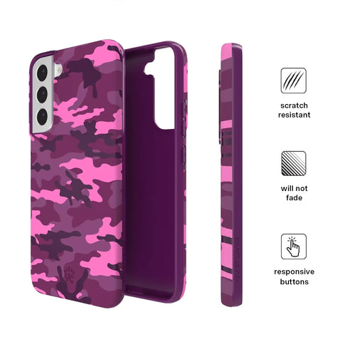 Magenta Camo Samsung Case