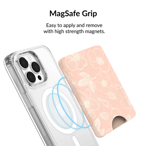 Peach Blossom Magsafe Wallet